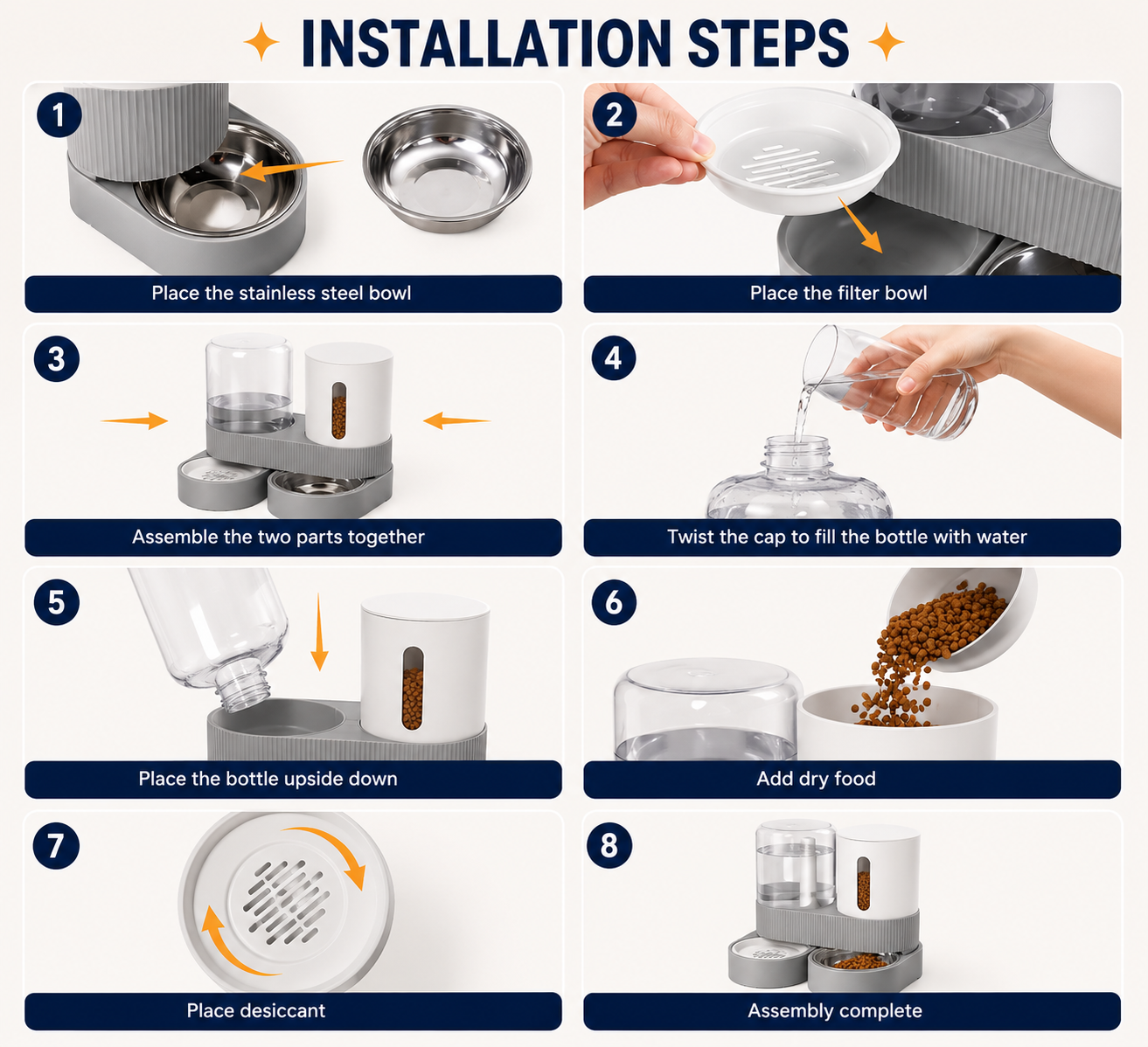 SmartFeed™ Automatic Pet Feeder & Water Dispenser 2.4L