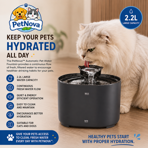 PetNova™ Automatic Pet Water Fountain 2.2L
