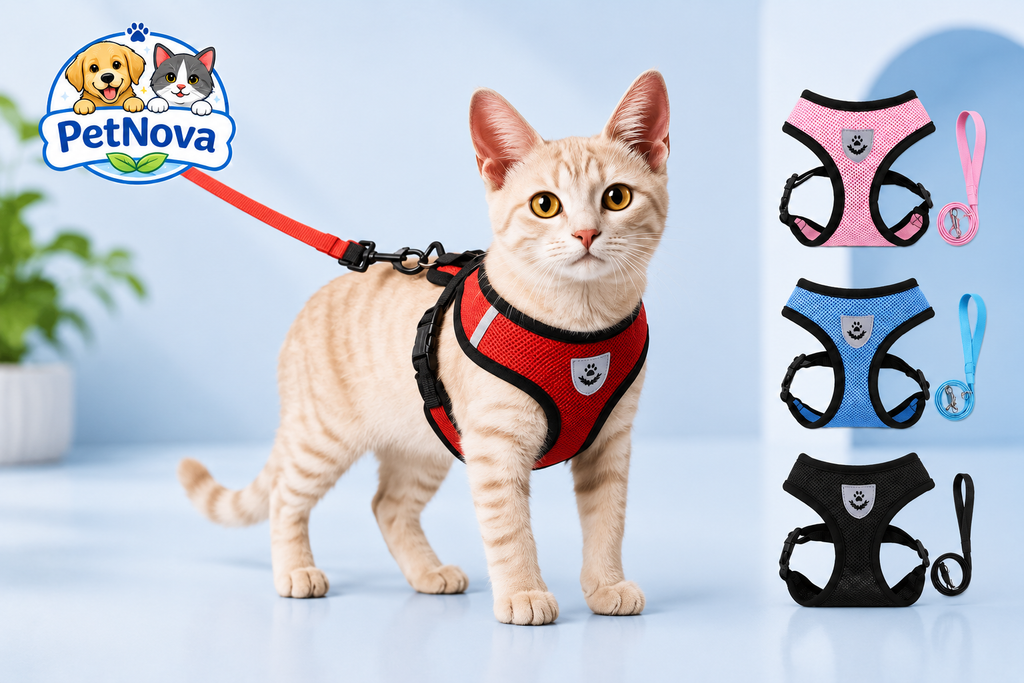 PetNova™ Escape-Proof Cat Harness & Leash Set