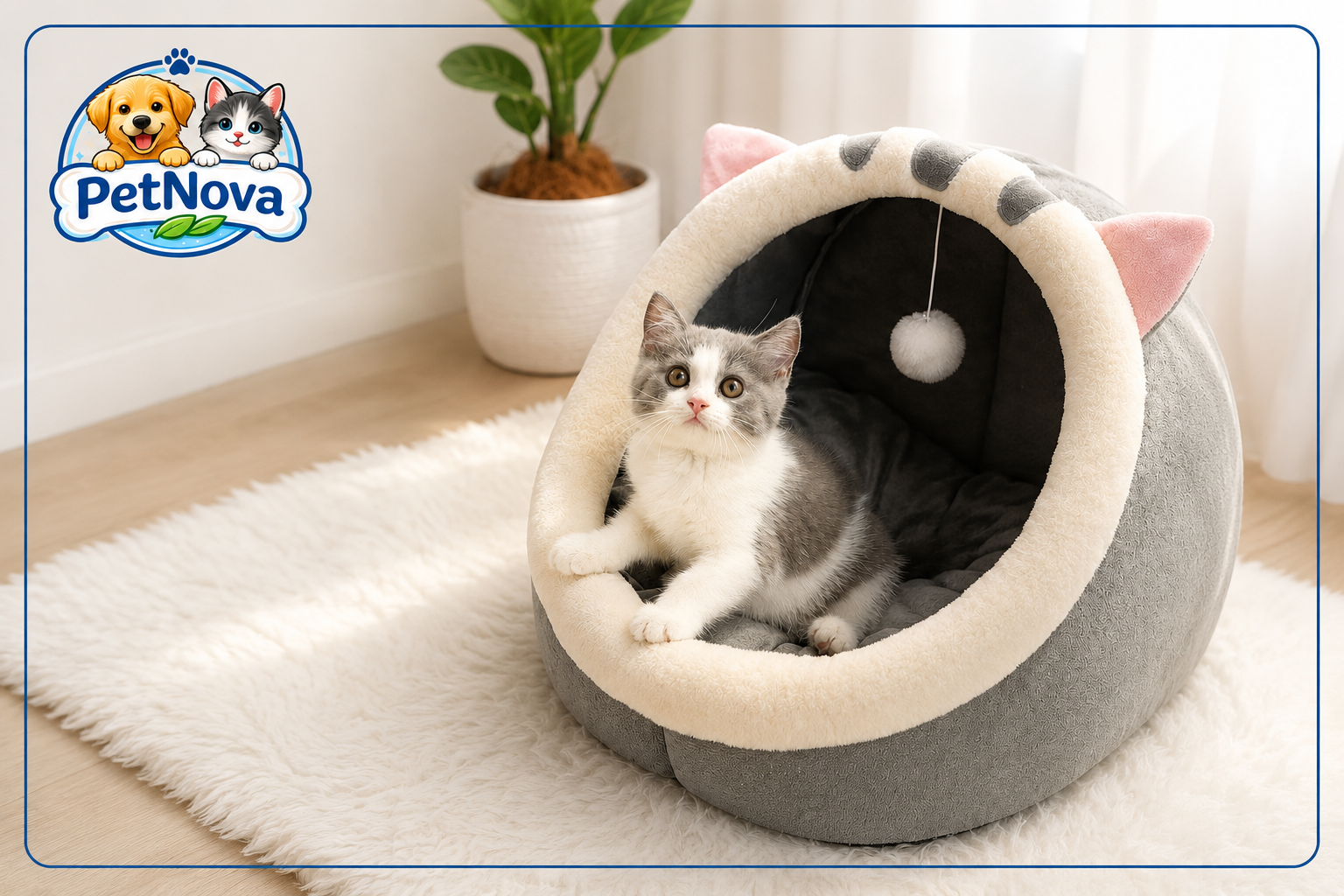 PetNova™ Deep Sleep Cat Bed