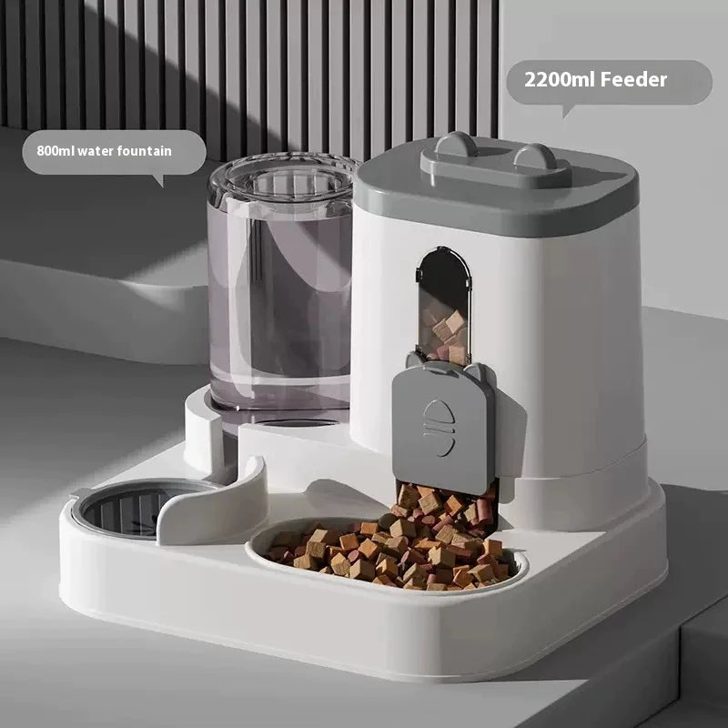 Conjunto de Comedouro e Bebedouro de Gravidade PetNova™